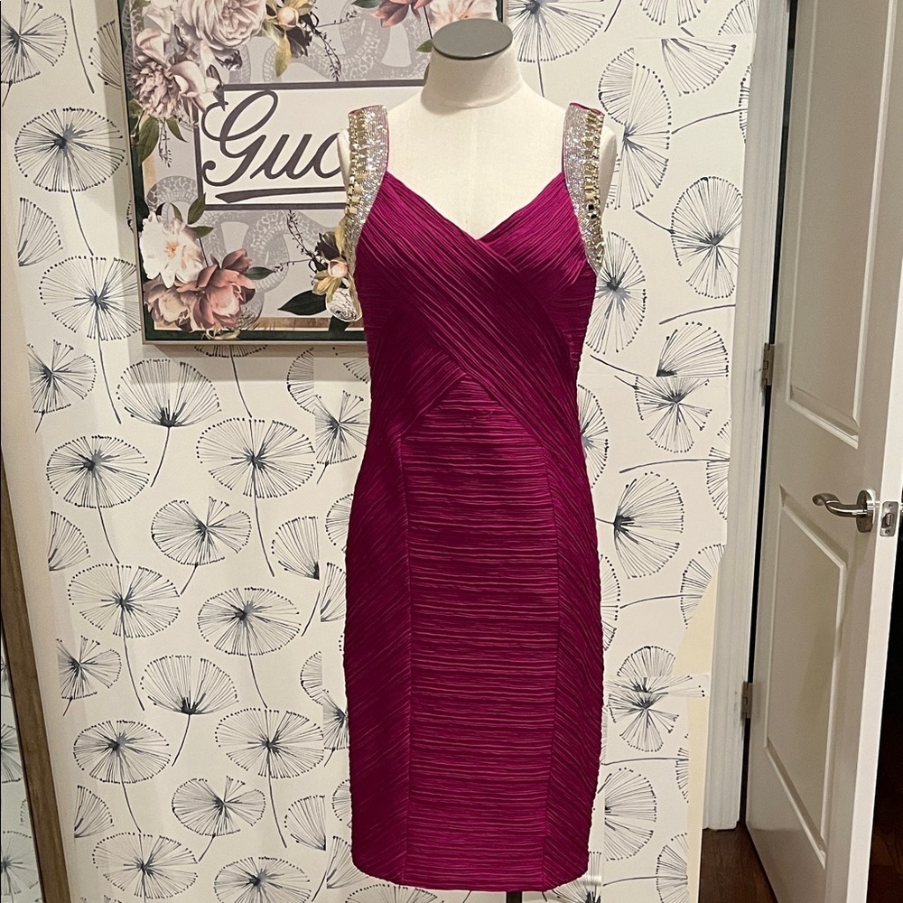 Lyman par/by Frank Lyman Elegant Magenta Sleeveless Dress